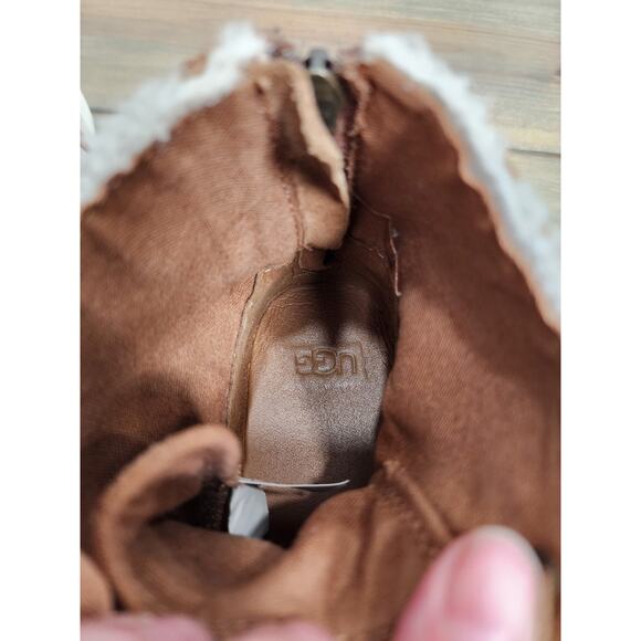 UGG Women's Nuray High Top Sneakers SIZE 7.5 Chestnut Suede Brown - Picture 7 of 9